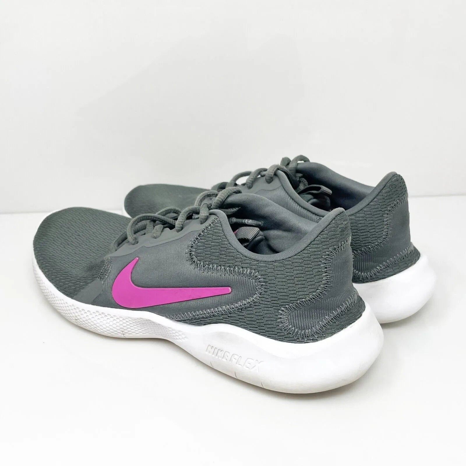 Nike Womens Flex Experience Run 9 CD0227-002 Gray Running Shoes Sneakers Size 8