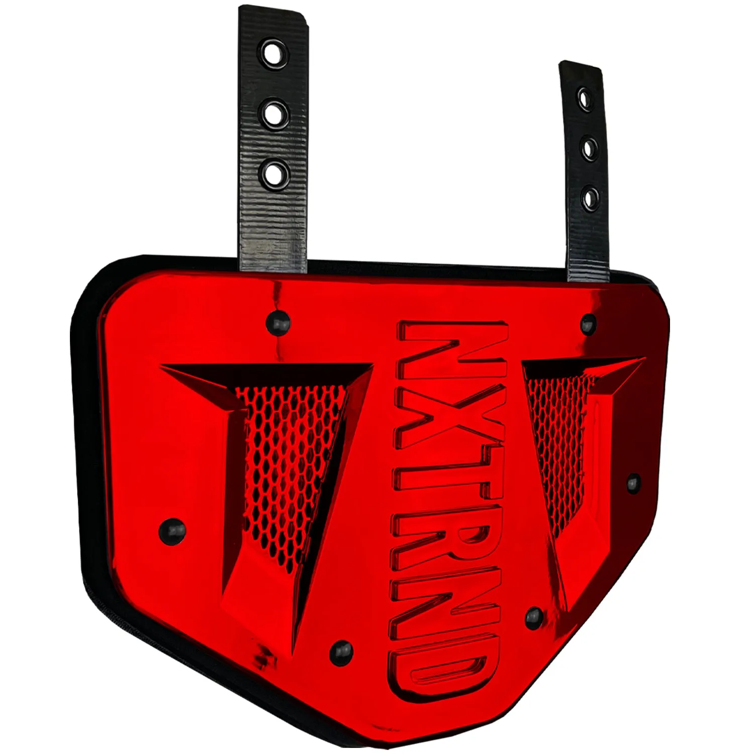 NXTRND B-PLATE Football Back Plate Chrome Red