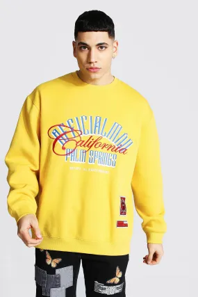 Official Man Oversized Palm Springs Sweater