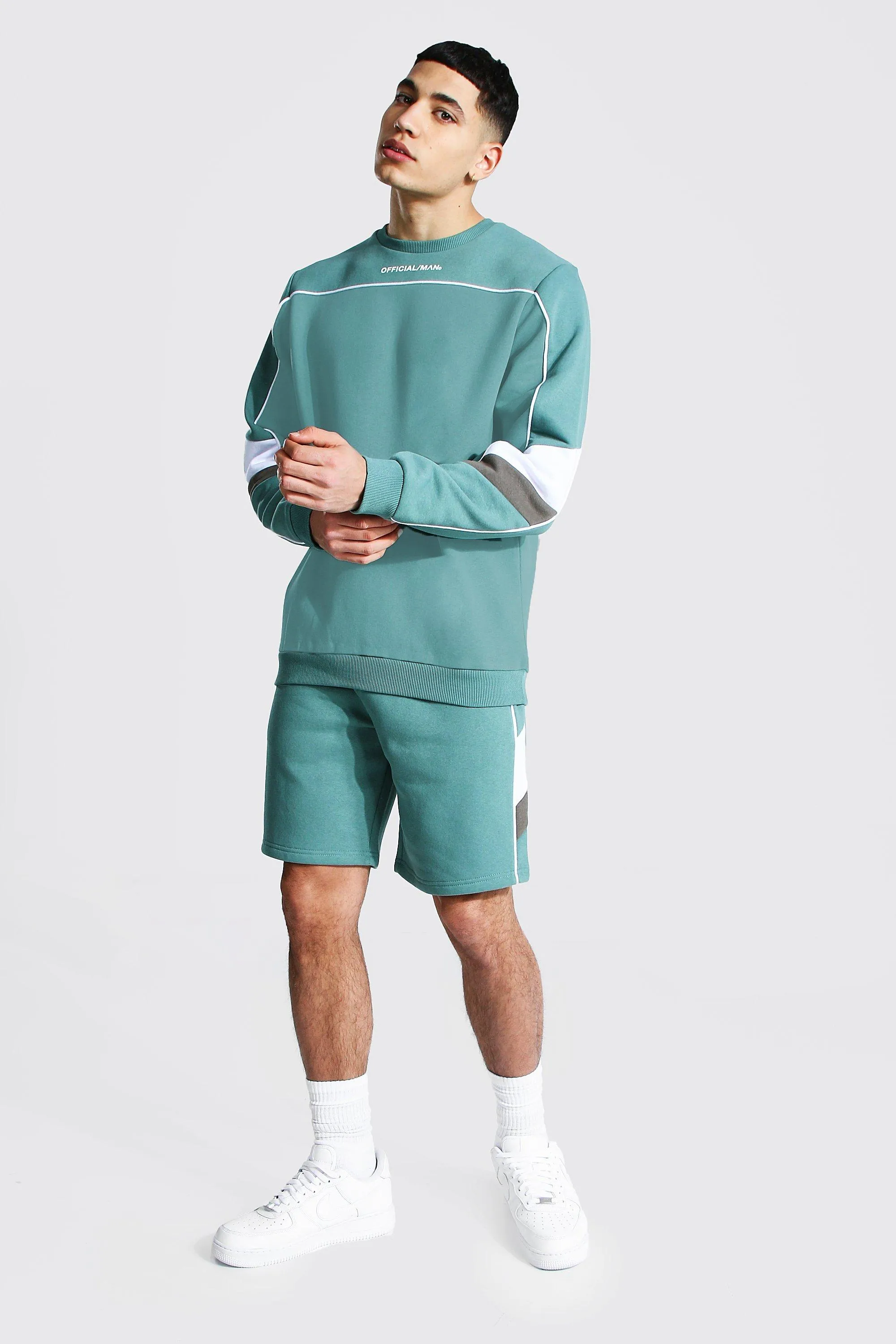 Official Man Short Sweater Tracksuit