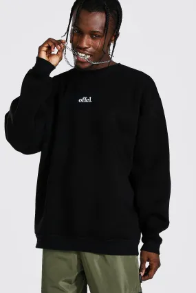 Official Oversized Embroidered Sweater