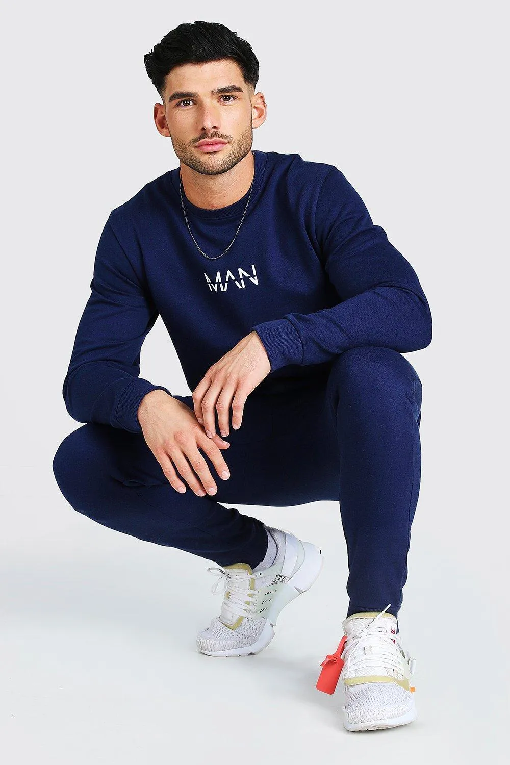 Original Man Print Sweater Tracksuit