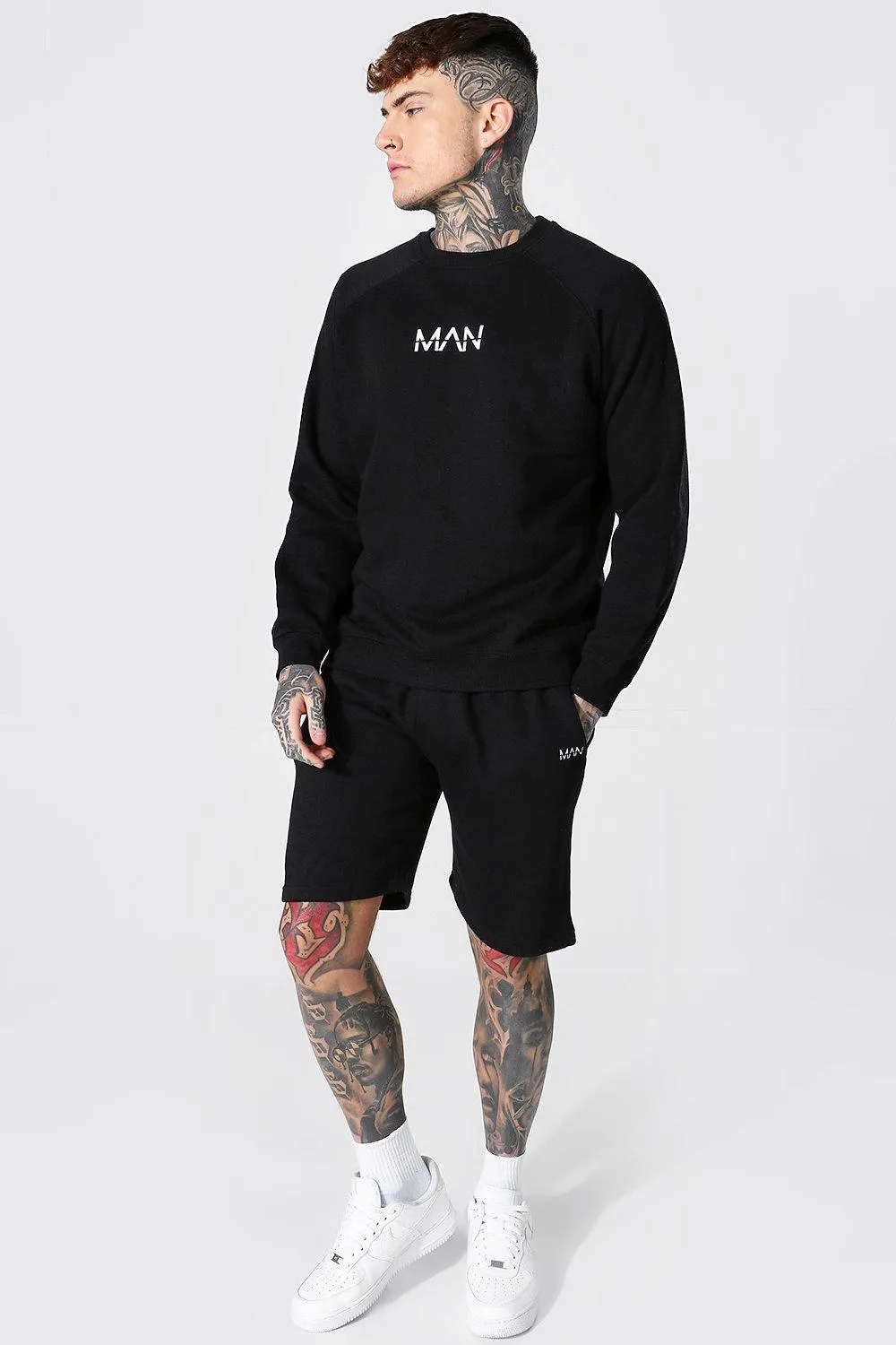 Original Man Raglan Sweater Short Tracksuit