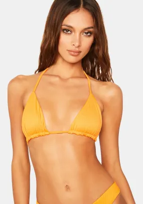 Papaya Tia Plisse Bikini Top-