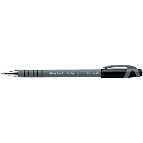 Papermate Flexgrip Ultra Ballpoint Pen Fine Black Box 12