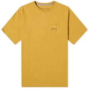 Patagonia Line Logo Ridge Pocket Responsibili-TeeBuckwheat Gold