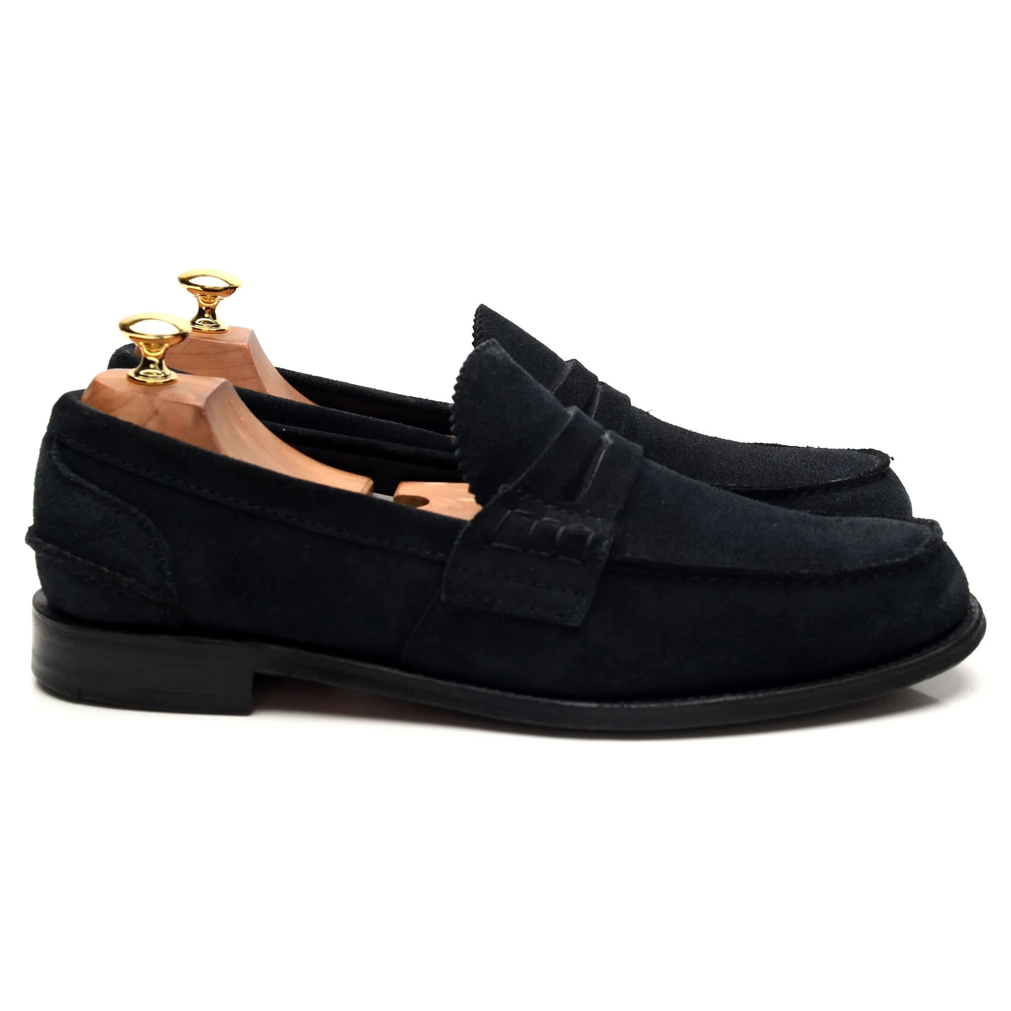 'Pembrey' Black Suede Loafers UK 10 F