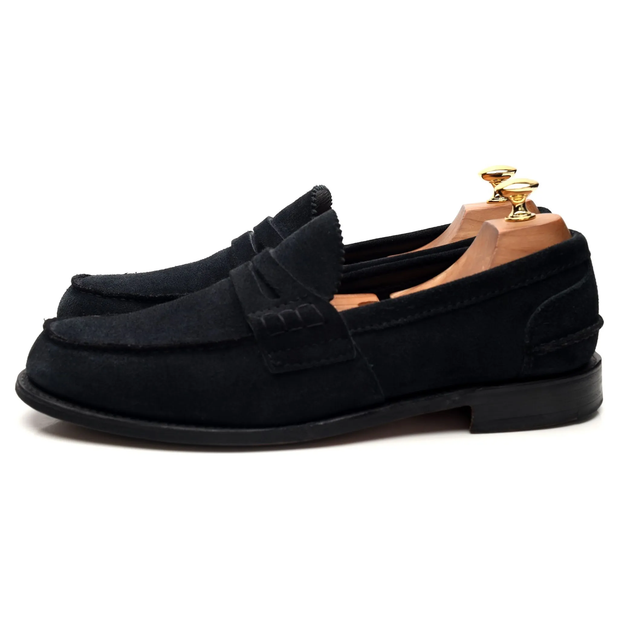 'Pembrey' Black Suede Loafers UK 10 F