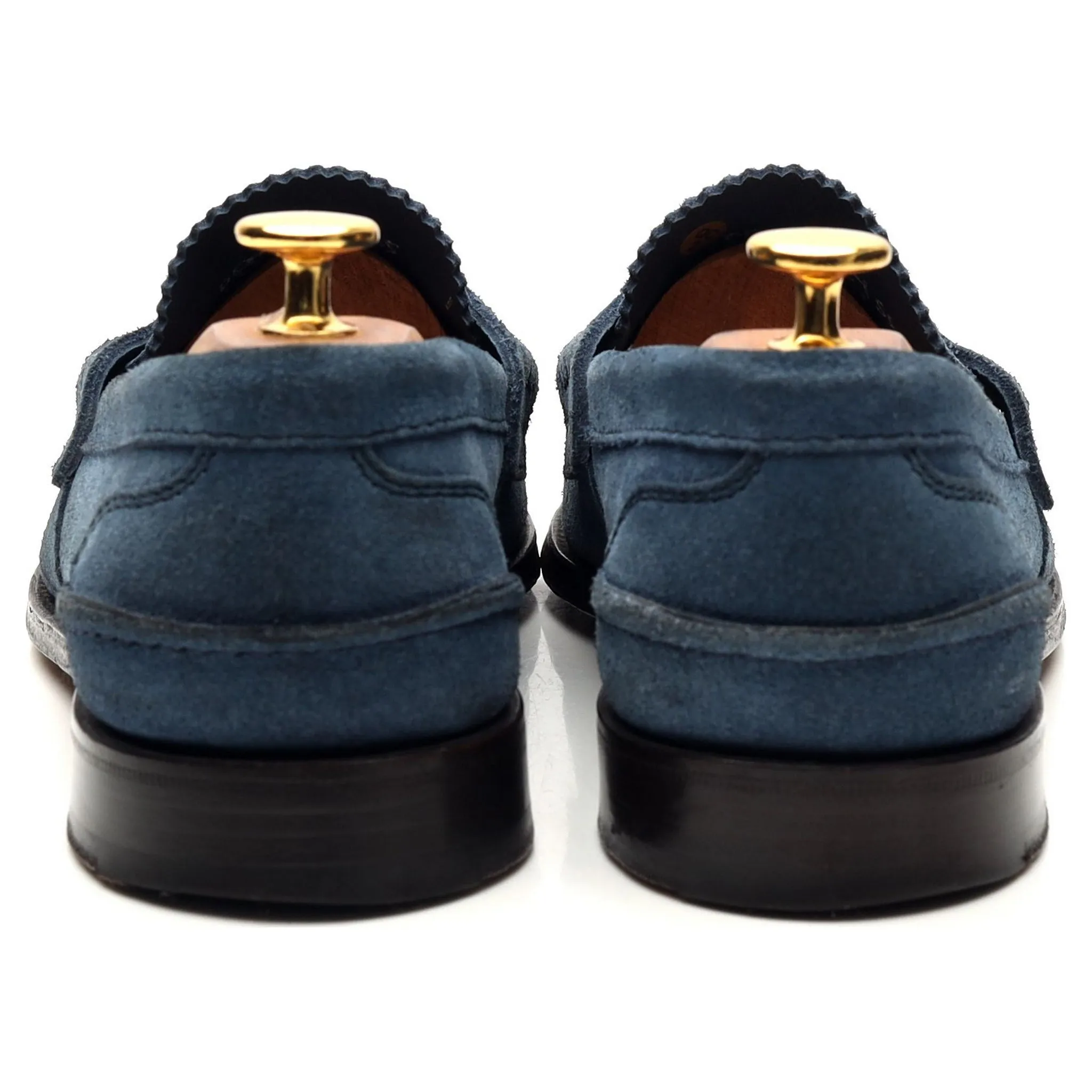 'Pembrey' Blue Suede Loafers UK 5.5 G