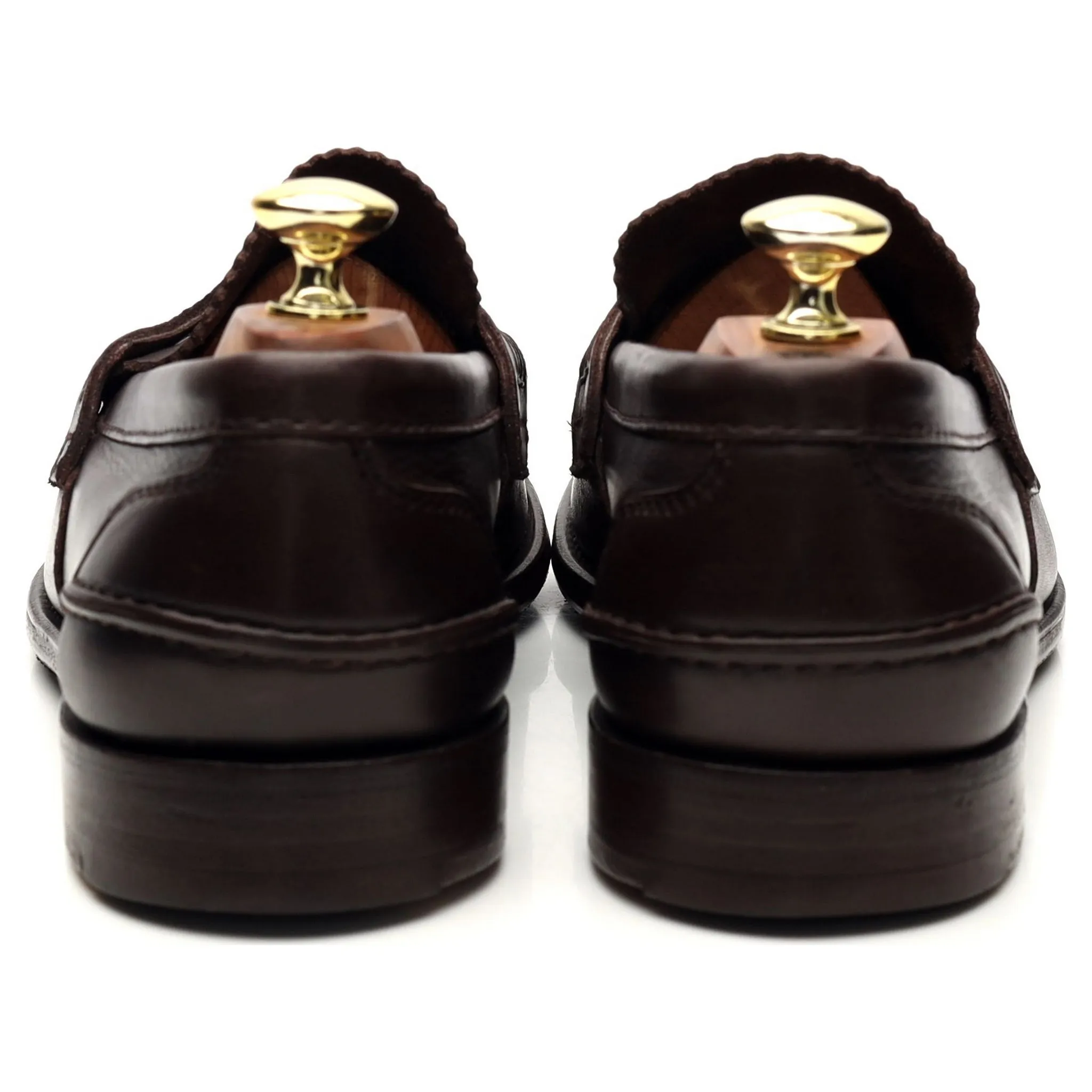 'Pembrey' Dark Brown Leather Loafers UK 7.5 G