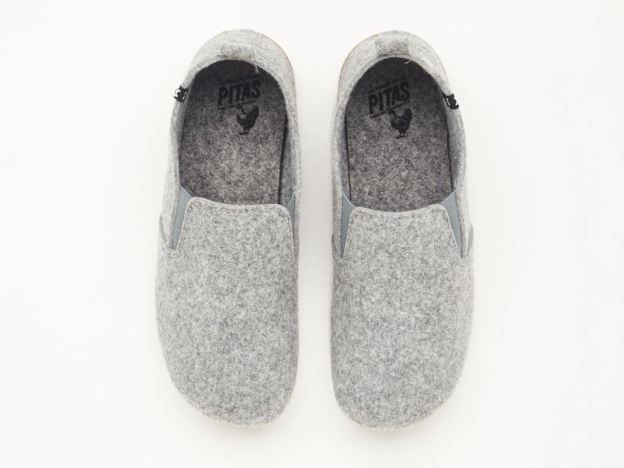 Pet soft eco felt slippers with rubber soles