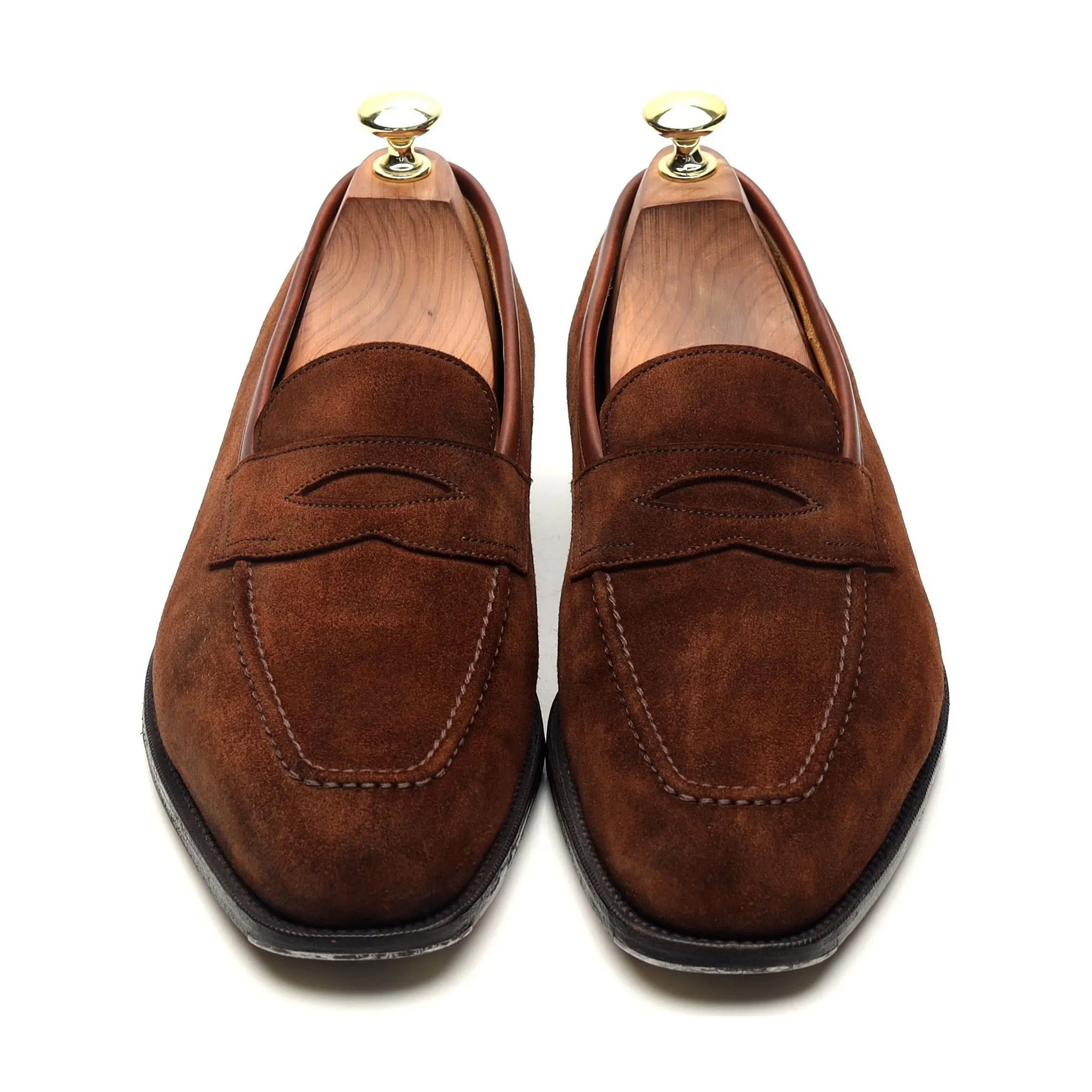 'Piccadilly' Snuff Brown Suede Loafers UK 7.5 E