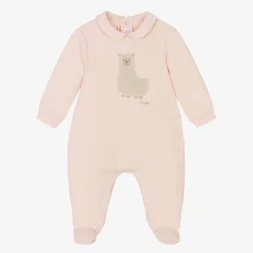 Pink Cotton Babygrow