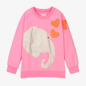 Pink Elephant Heart Sweatshirt