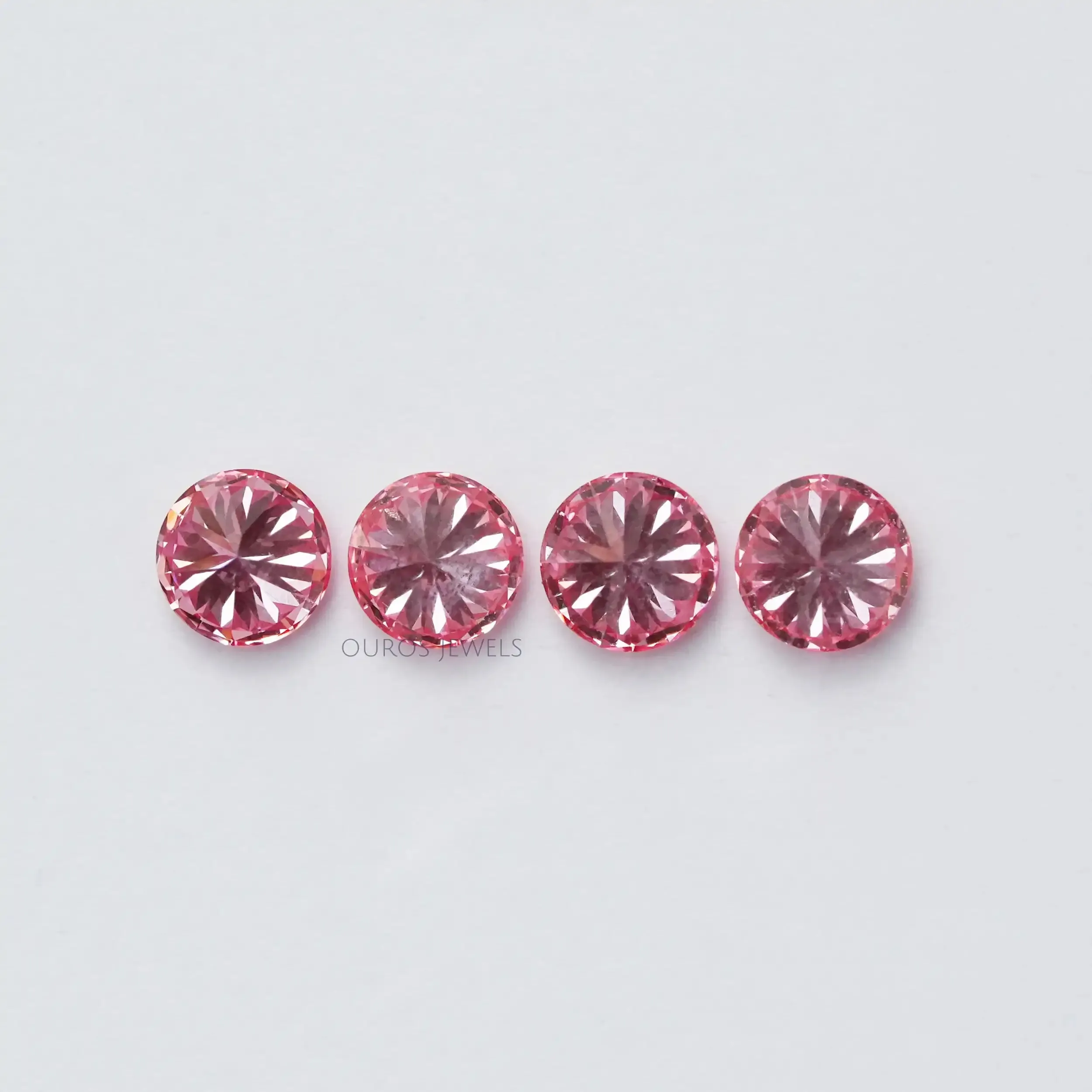 Pink Round Cut Lab Grown Diamond