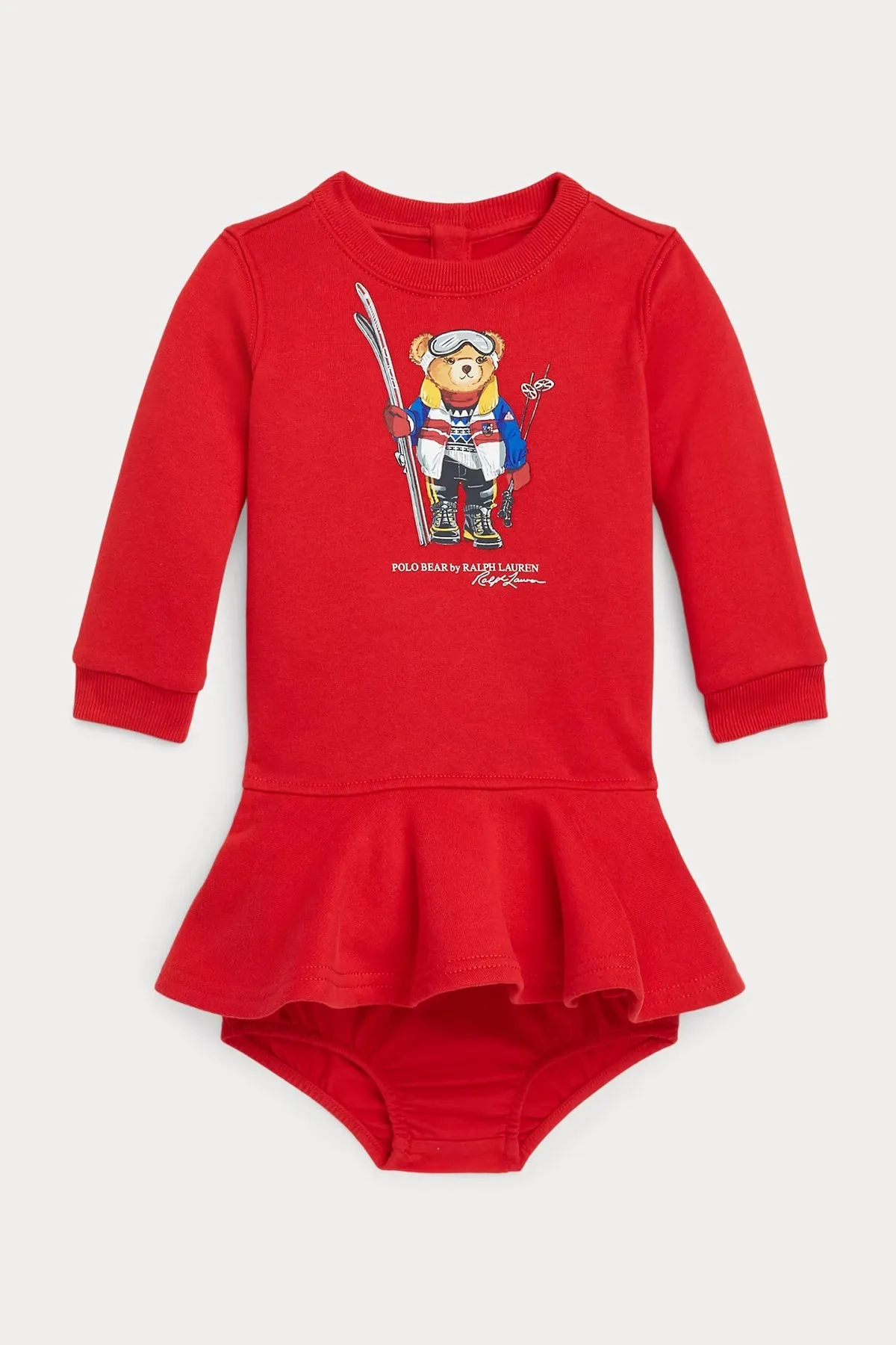 Polo Ralph Lauren Kids 12-24 Aylk Kz Bebek Polo Bear Sweatshirt Elbise