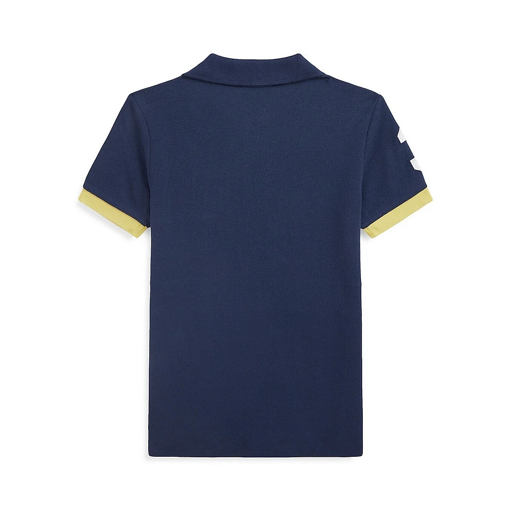 Polo Ralph Lauren Little Boy's Big Pony Colourblock Mesh Polo Shirt