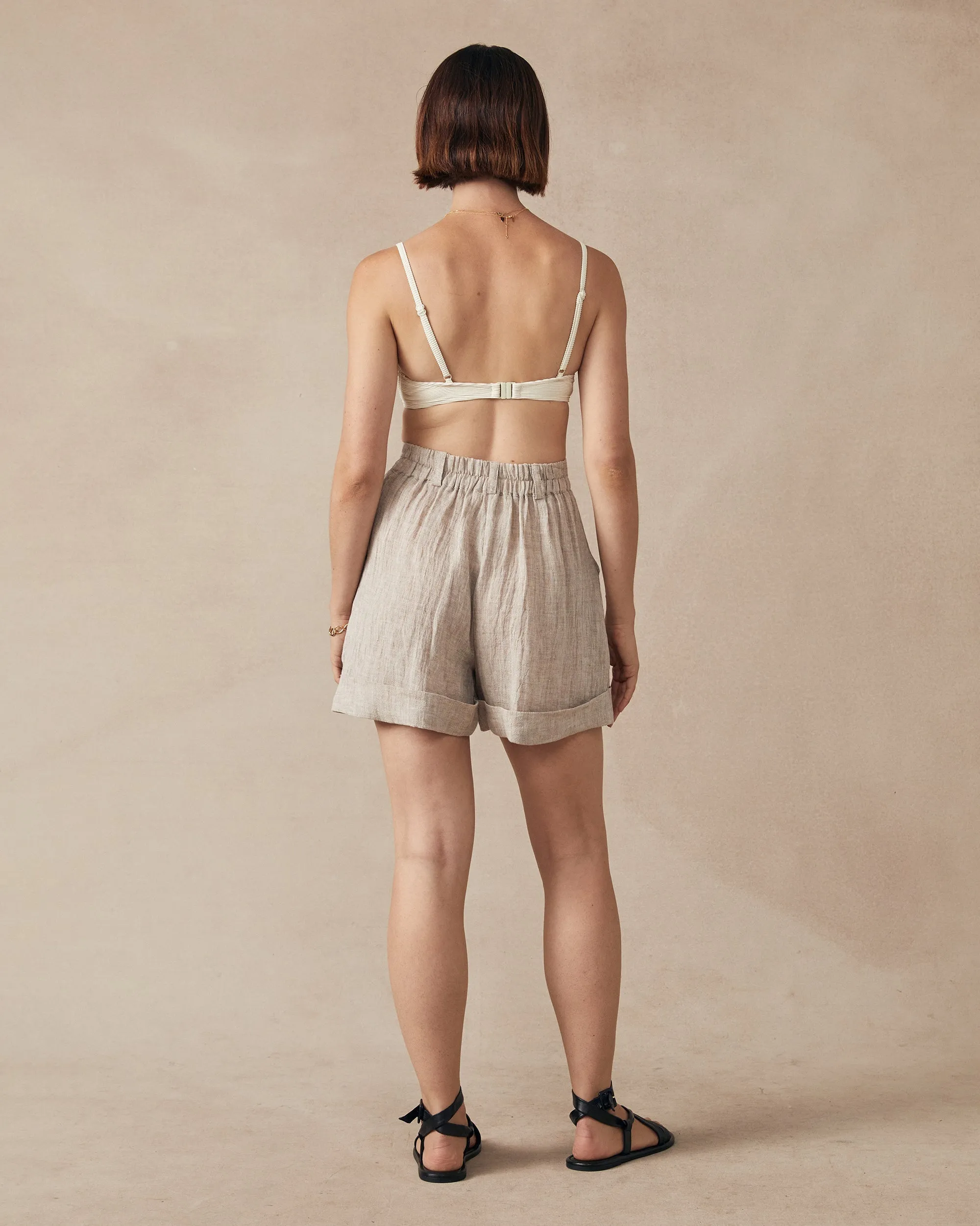 Poppy Shorts Oatmeal