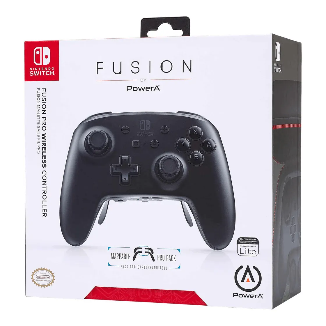 PowerA Fusion Pro Wireless Controller for Nintendo Switch Black & White Faceplates