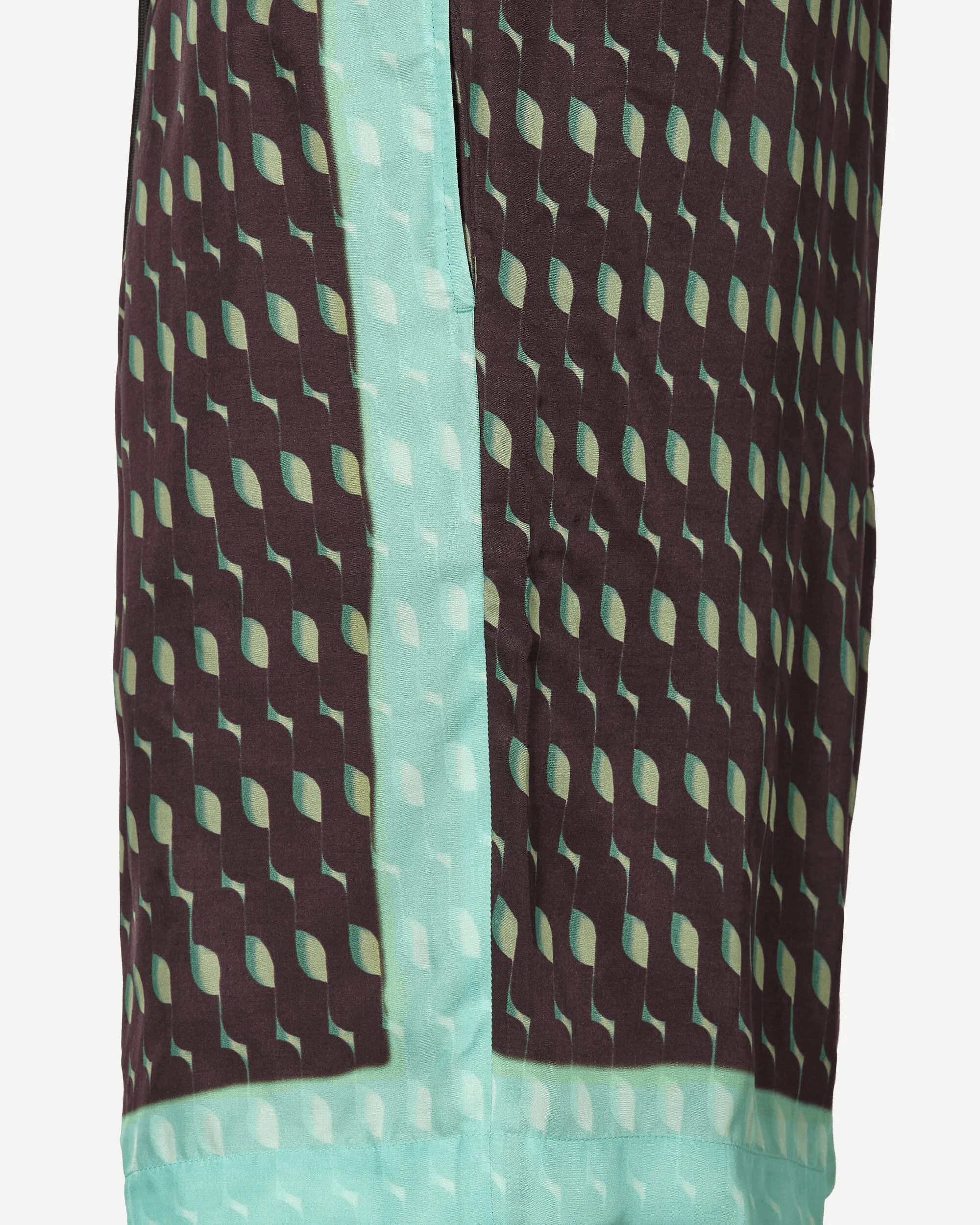 Printed Viscose Shorts Brown