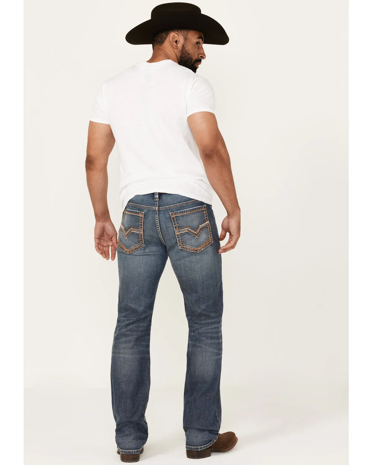 Product Name:  Moonshine Spirit Men's Cantina Medium Wash Slim Straight Stretch Denim Jeans