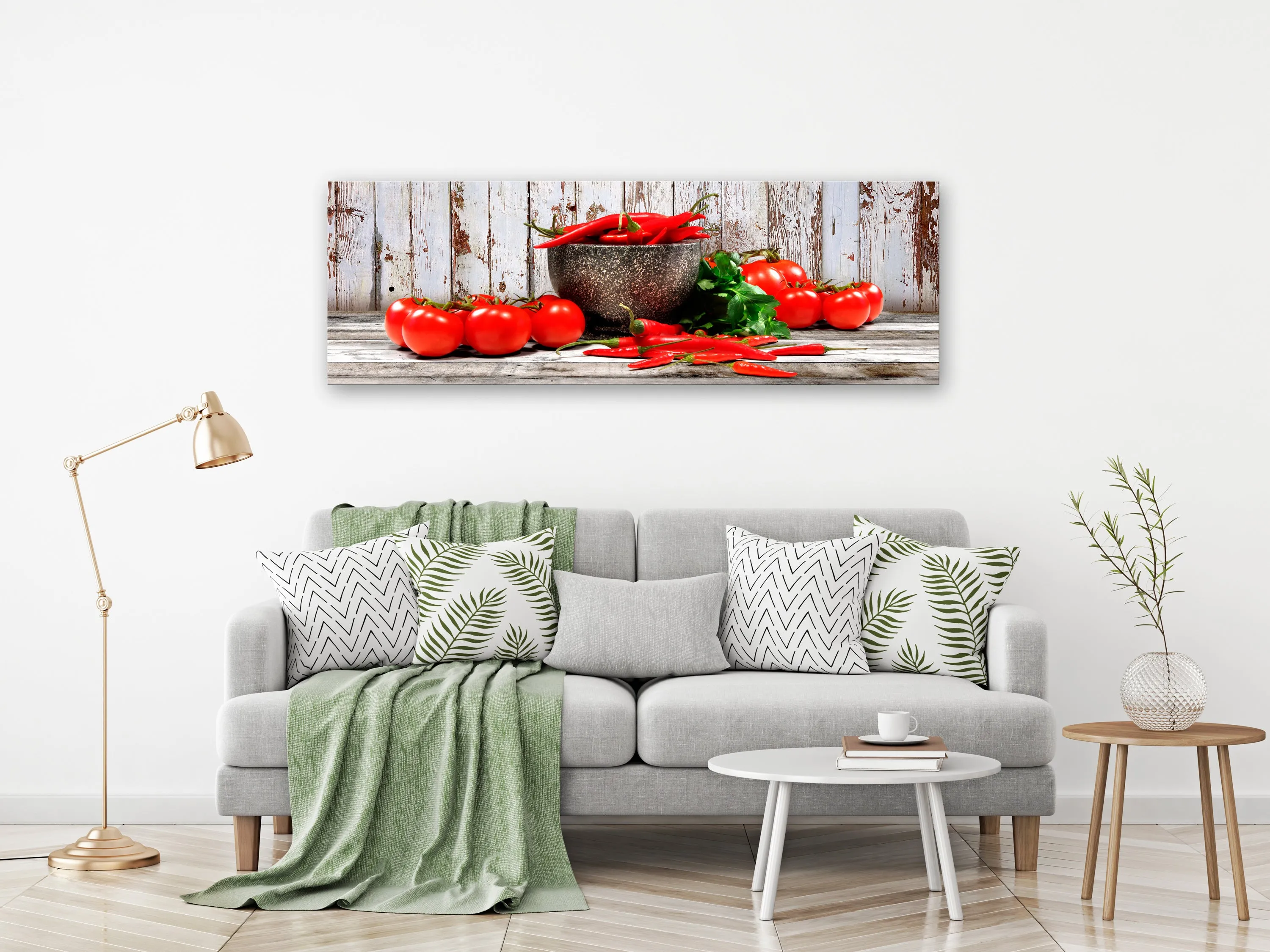 Quadro Red Vegetables (1 Part) Wood Narrow