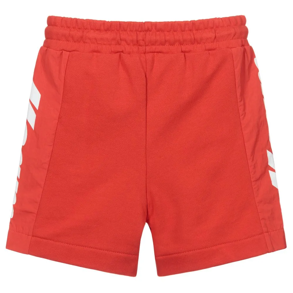 Red Cotton Jersey Shorts