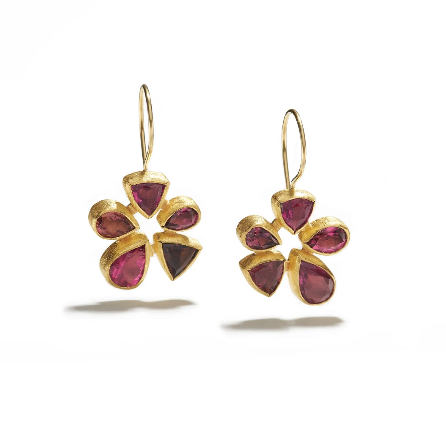 Red Flower Tourmaline Drops