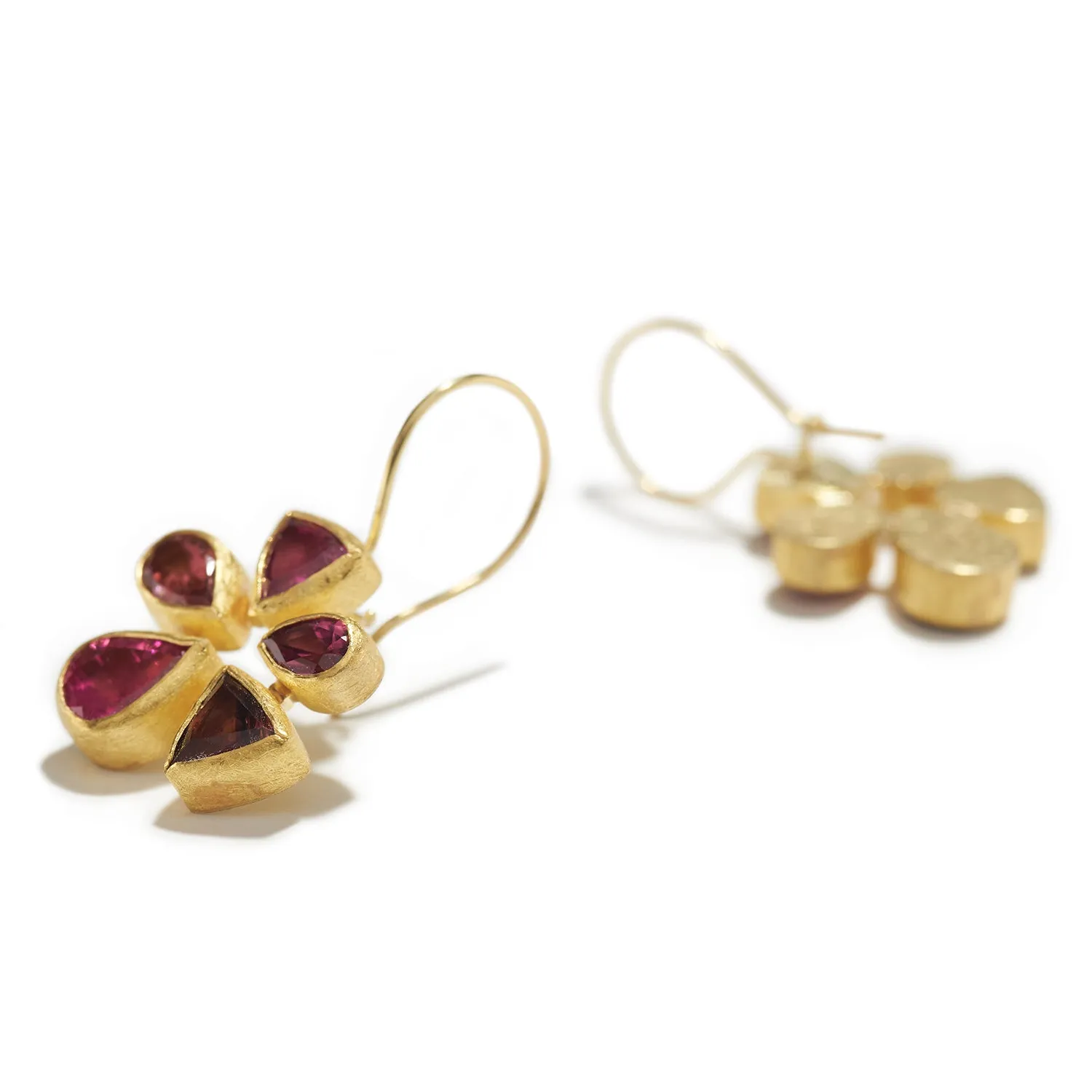 Red Flower Tourmaline Drops