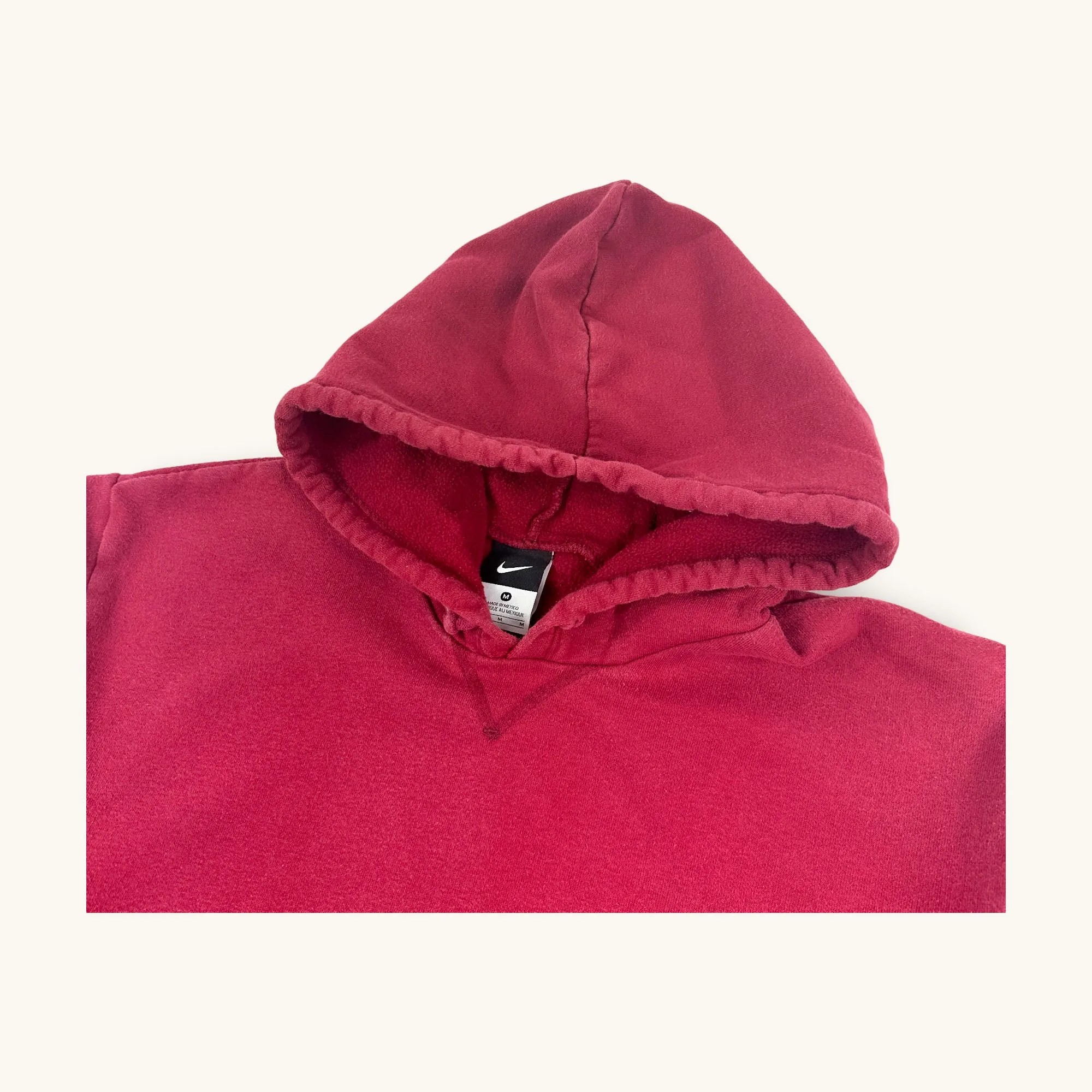 Red y2ks NIKE Hoodie Sweatshirt (M)