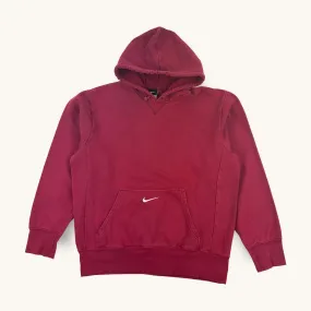 Red y2ks NIKE Hoodie Sweatshirt (M)