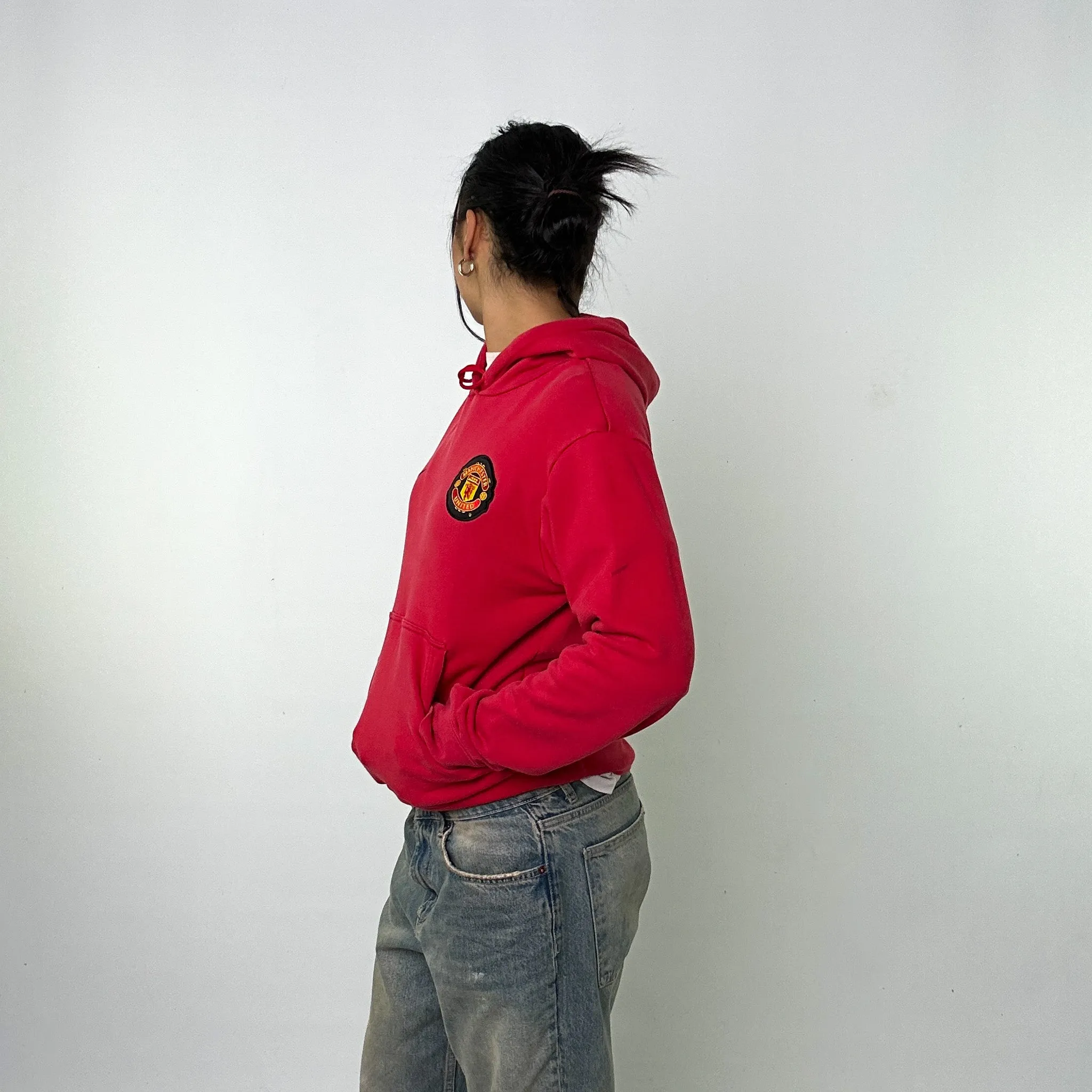 Red y2ks NIKE Hoodie Sweatshirt (S)