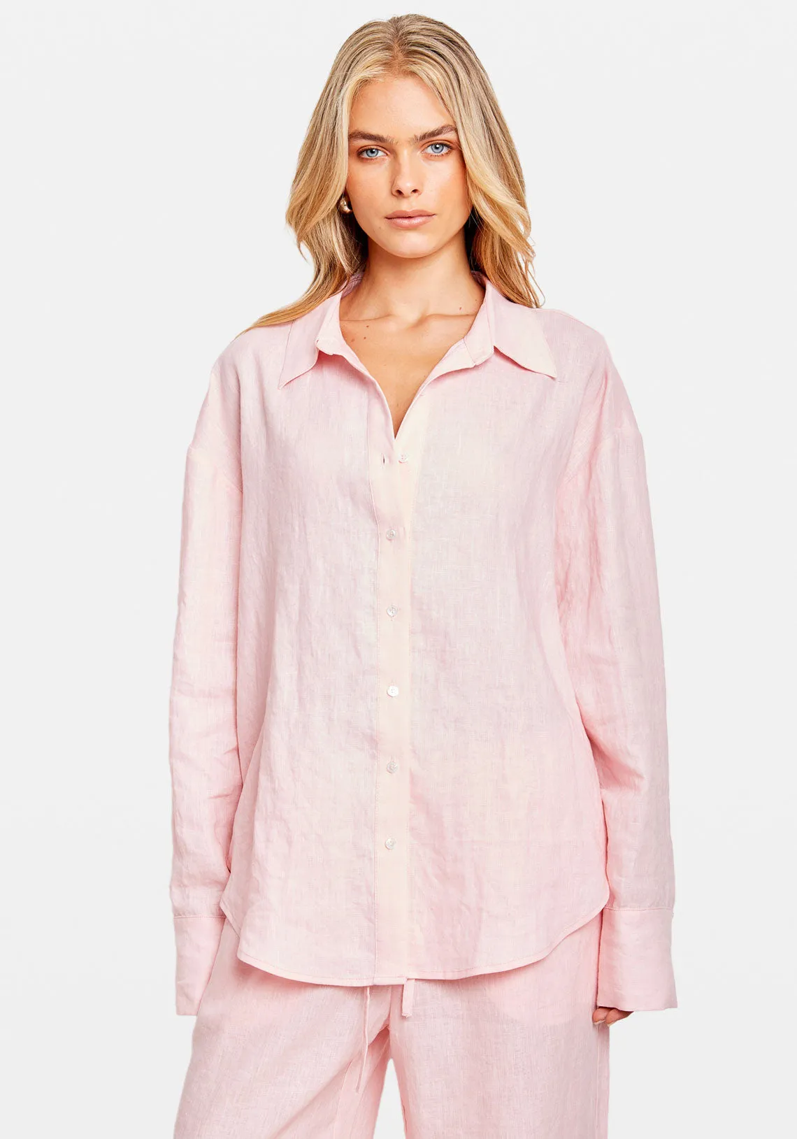 RESORT SHIRT PALE PINK