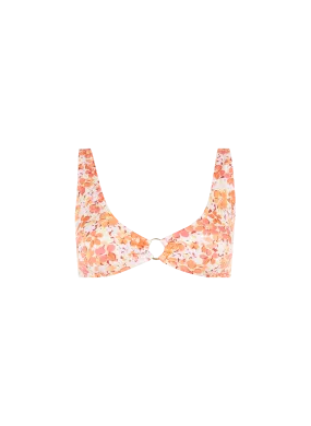 RHYTHM  Patterned bikini top - Pink