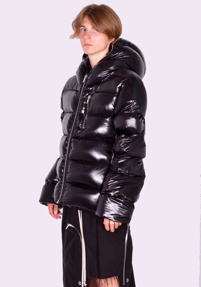 RICK OWENS MEN RU02D6722 NLD4 SEALED DOWN JACKET BLACK (New Season FW24)