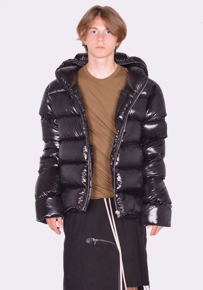 RICK OWENS MEN RU02D6722 NLD4 SEALED DOWN JACKET BLACK (New Season FW24)