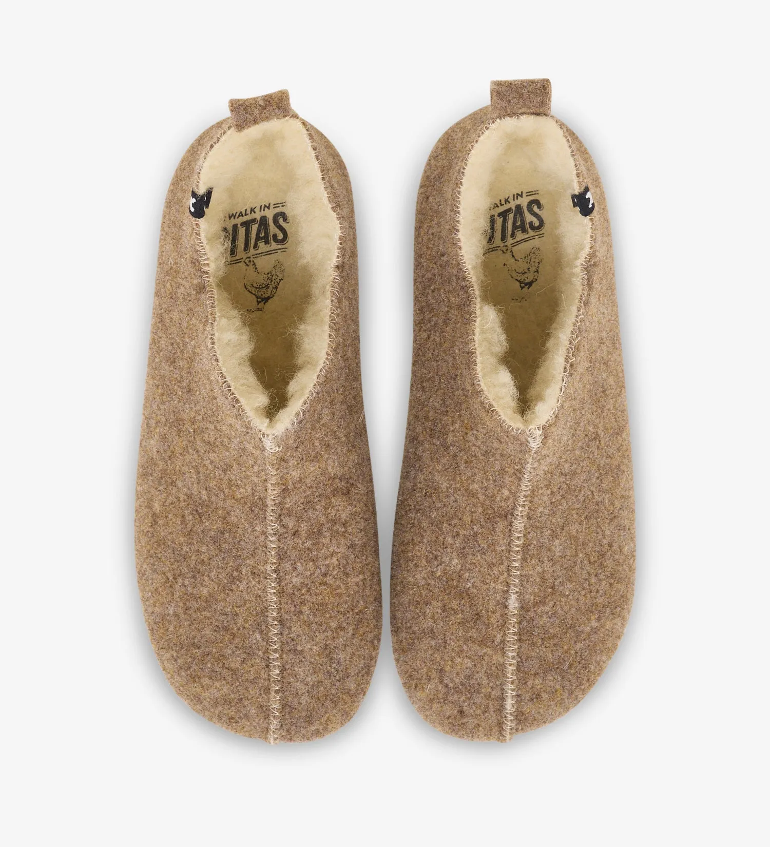 Rika wool and felt comfy slippers