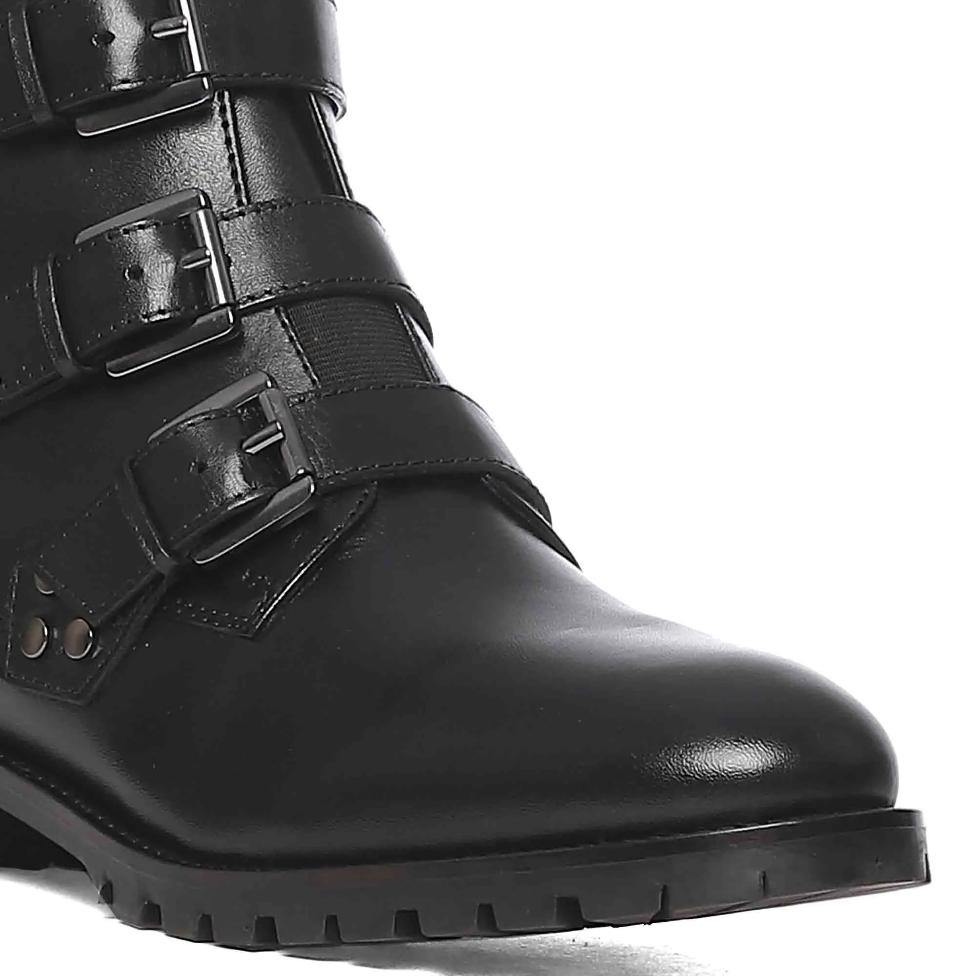 Saint Aurora Multi Buckle Leather Boots