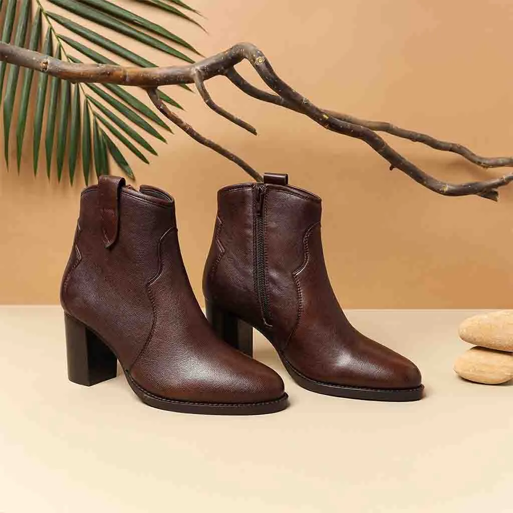 Saint Dorothy Brown Leather Ankle Boots