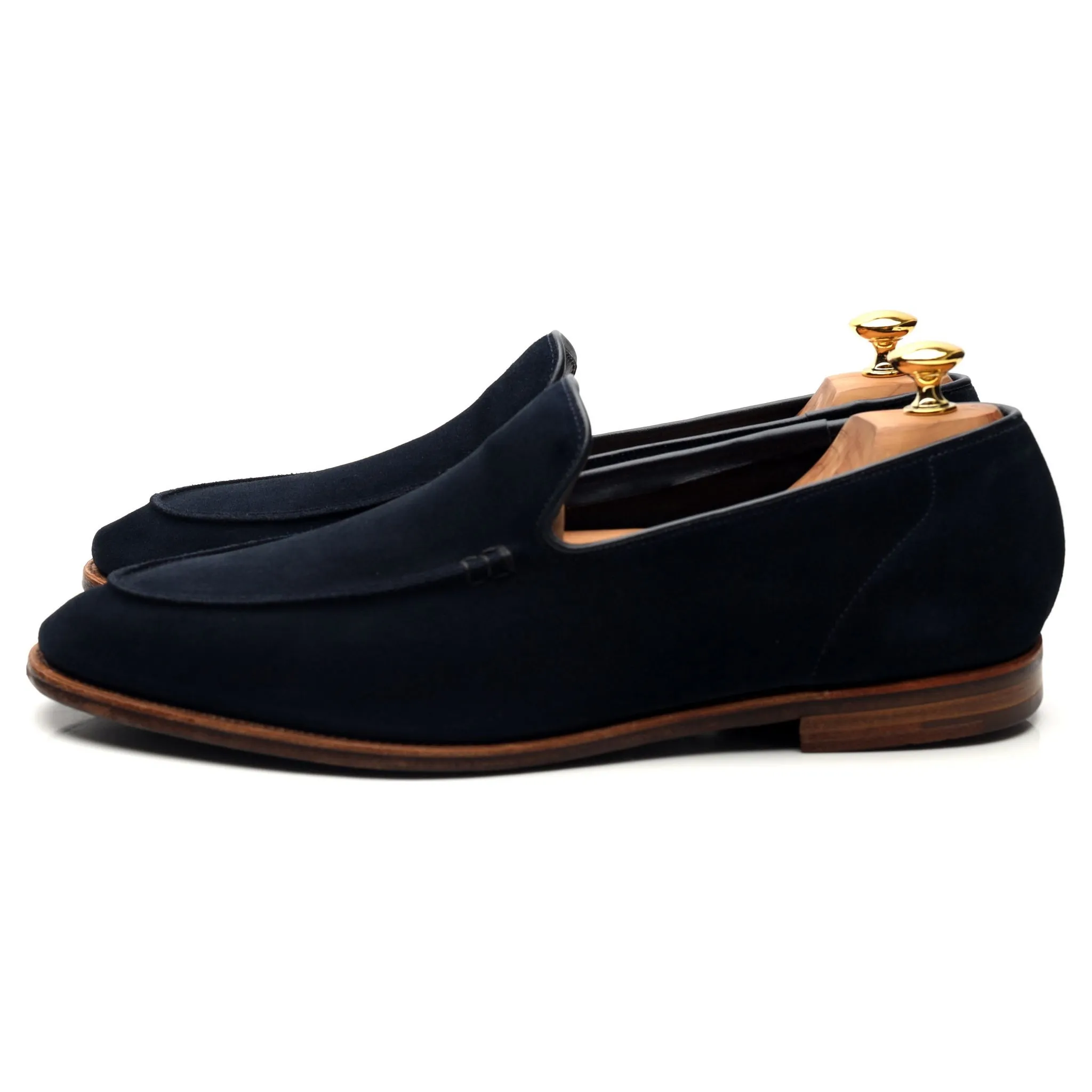 'Salcombe' Blue Suede Loafers UK 11.5 E