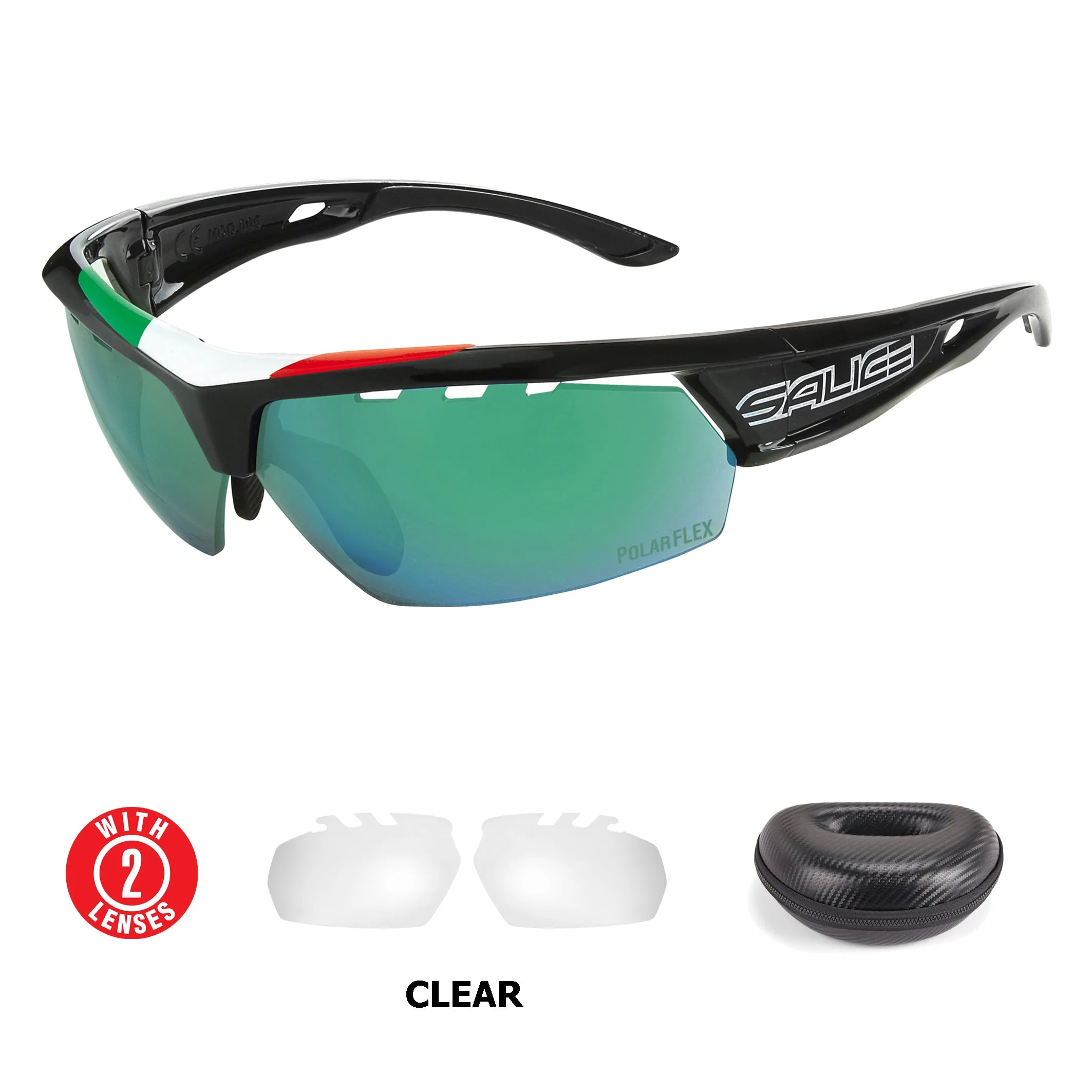 Salice 005 RWP Mirror Polarised Black ITA - DISCONTINUED