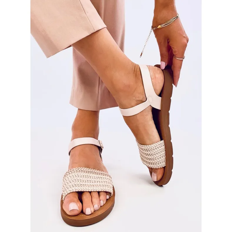 Salinon OFF-WHITE boho style sandals beige