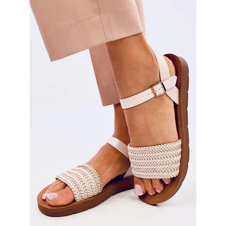 Salinon OFF-WHITE boho style sandals beige