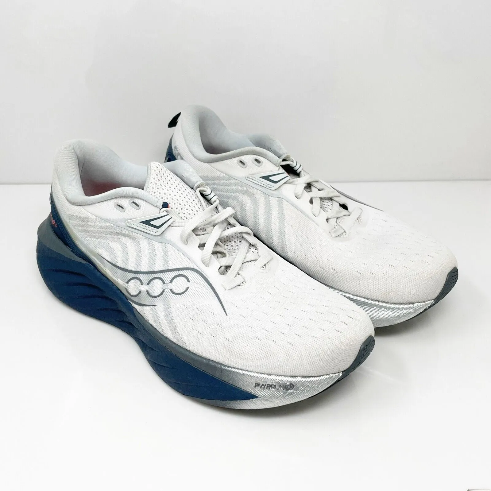 Saucony Mens Triumph 22 S20964-218 White Running Shoes Sneakers Size 9.5