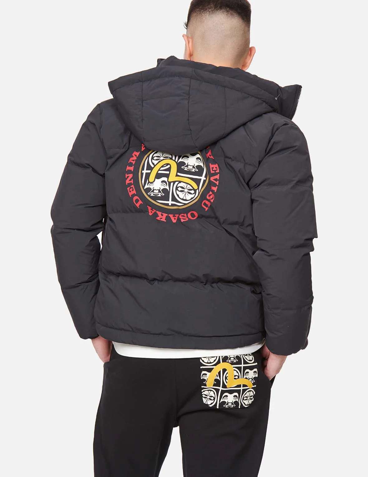 Seagull Print Down Jacket