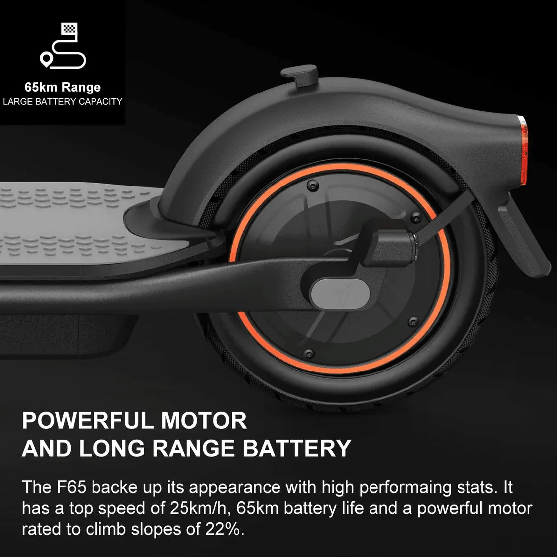 Segway Ninebot KickScooter F65 Electric Scooter Black