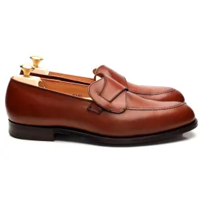 'Selby' Tan Brown Leather Butterfly Loafers UK 8.5 E