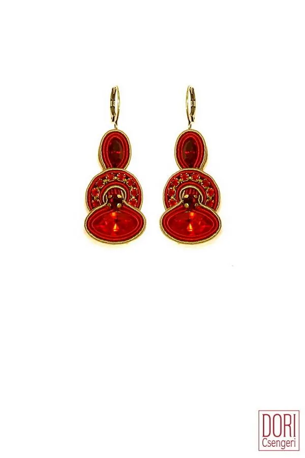 Sensuel Red Earrings