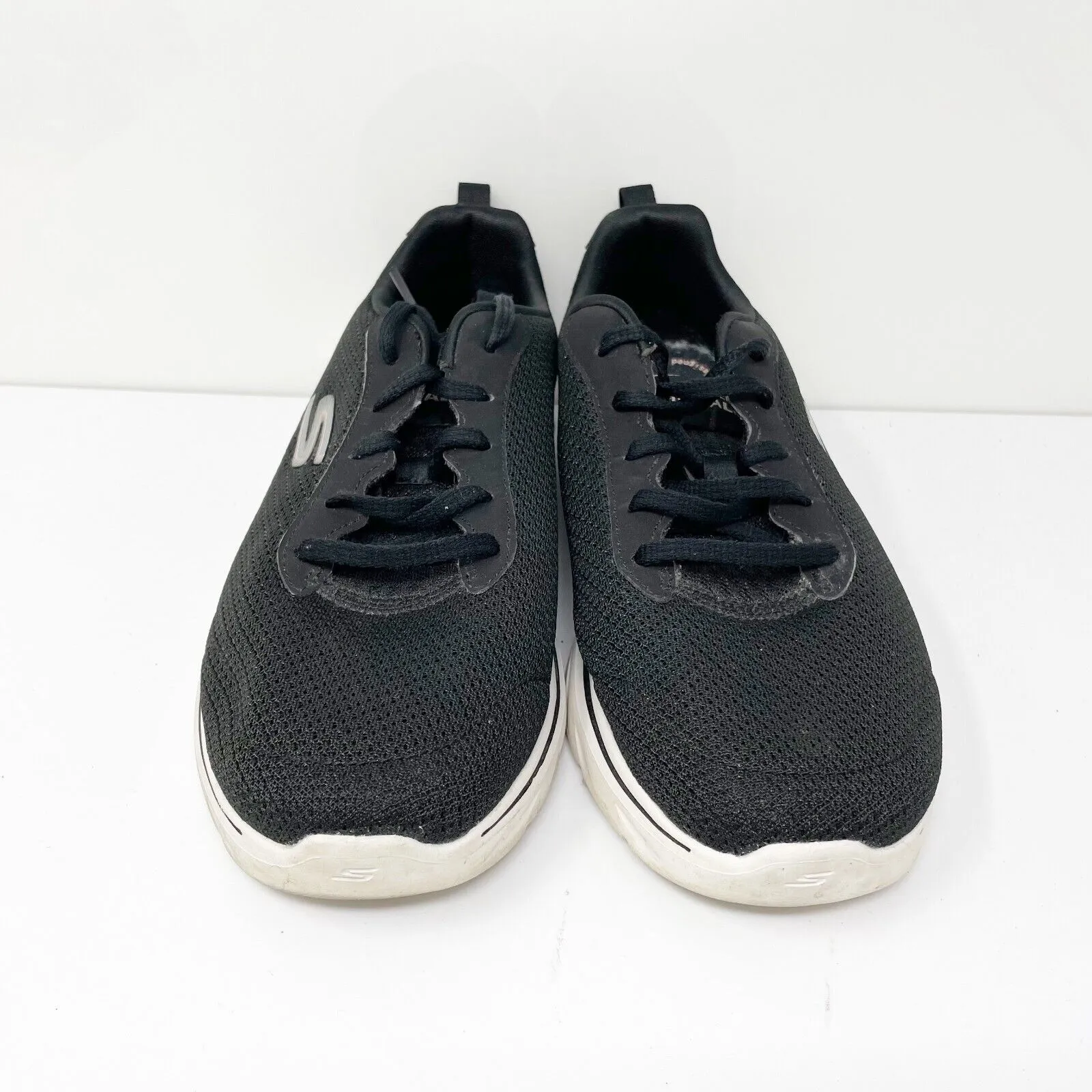 Skechers Womens Go Walk 7 Clear Path 125207W Black Running Shoes Sneakers Sz 8.5