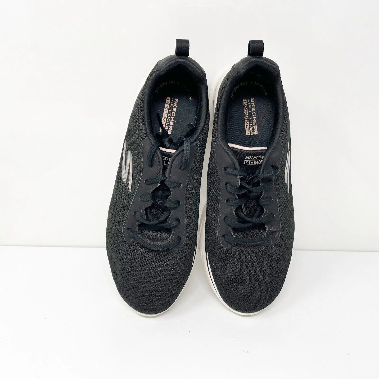 Skechers Womens Go Walk 7 Clear Path 125207W Black Running Shoes Sneakers Sz 8.5